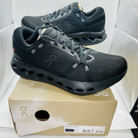 On Cloudsurfer 2 ‘Triple Black’ Athletic Running Shoes | Men’s Size 8.5 US main image 6